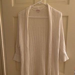 white long cardigan